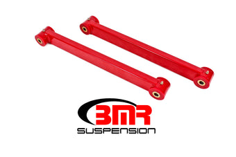 compare product BMR 05-14 S197 Mustang Non-Adj. Boxed Lower Control Arms (Polyurethane) - Red