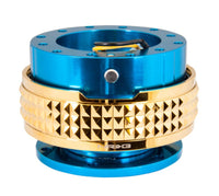 NRG Quick Release Kit - Pyramid Edition - Blue Body / Chrome Gold Pyramid Ring - My Store