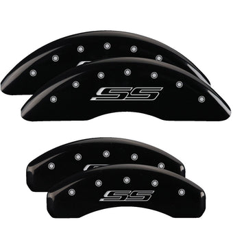 compare product MGP 4 Caliper Covers Engraved Front & Rear Gen 5/SS Black finish silver ch