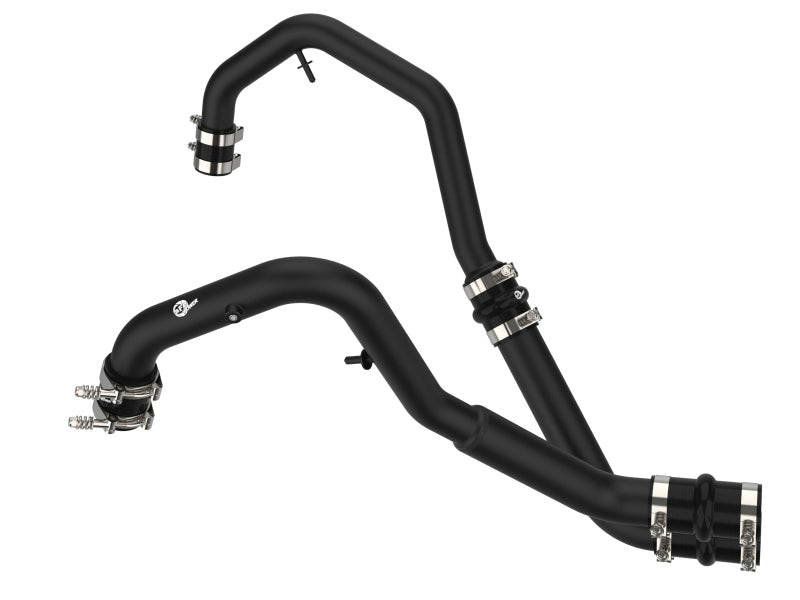 aFe Bladerunner Intercooler Hot Charge Pipe Black 2 - 2.5in 2021+ Ford F - 150 V6 - 2.7L (tt) - My Store