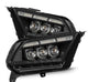 AlphaRex 10 - 12 Ford Mustang NOVA - Series LED Projector Headlights Blk w/Activ Light & Seq.Sig /SB DRL - My Store