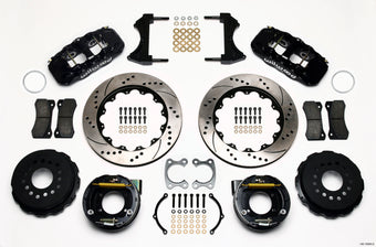 compare product Wilwood AERO4 Rear P-Brake Kit 14.00in Drilled Small Ford 2.50in Offset