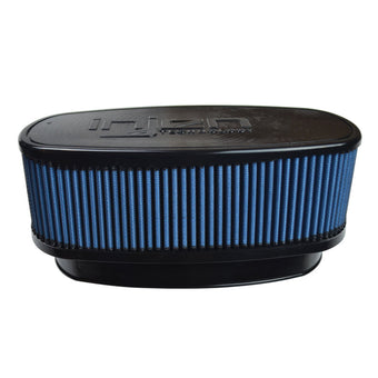 compare product Injen NanoWeb Dry Air Filter 8.7x3.9in Oval ID / 10.4x5.6in OD / 4.2in Height / 10.1x4.7in Top