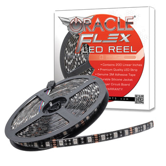 compare product Oracle Exterior Black Flex LED Spool - White