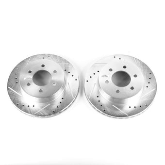 compare product Power Stop 97-02 Dodge Dakota Front Evolution Drilled & Slotted Rotors - Pair