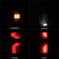 AlphaRex 19 - 24 Chevy Silverado 1500 / 20 - 24 2500HD/3500HD LUXX - Series LED Tail Lights Black - My Store