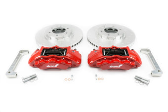 compare product Alcon 2019+ Ford Ranger/2020+ Bronco 2.3L 350x34mm Rotors 6-Piston Calipers Front Brake Kit - Red
