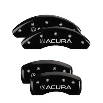 compare product MGP 4 Caliper Covers Engraved Front & Rear Acura Black finish silver ch