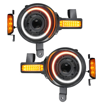 compare product Oracle 2021+ Ford Bronco Oculus Bi-LED Projector Headlights - Amber/White Switchback
