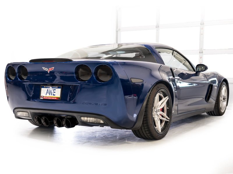 AWE Tuning C6 Chevrolet Corvette Z06/ZR1 Touring Edition Axle - Back Exhaust w/ Diamond Black Tips - My Store