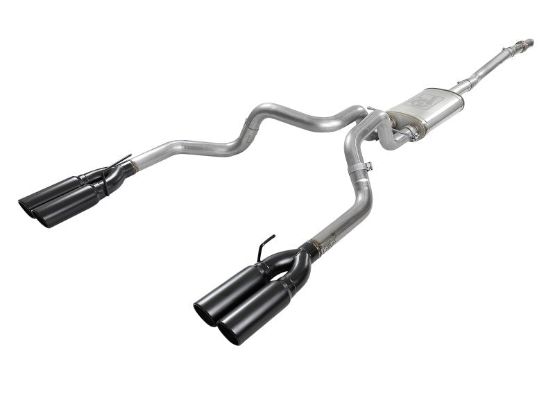 aFe Vulcan Series 3in 304 SS Exhaust Cat - Back w/ Black Tips 2019 GM Silverado/Sierra 1500 V8 - 5.3L - My Store