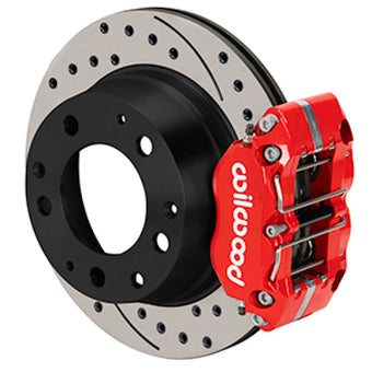 compare product Wilwood 69-83 Porsche 911 Narrow Dynapro-P Radial Rear Brake Kit Red Caliper SRP Drill & Slot Rotor