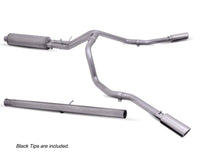Gibson 20 - 21 Chevy Silverado 2500HD 6.6L 2.5in Cat - Back Dual Extreme Exhaust - Black Elite - My Store