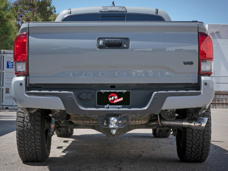 aFe 16 - 22 Toyota Tacoma Apollo GT Series 2.5in. - 3in. 409 SS Cat - Back Exhaust w/ Polished Tip - My Store