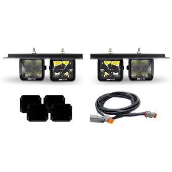 compare product Borne Off-Road 2021+ Ford Bronco Direct Fit Pods - Modular Bumper - Kit of 4 - Fog - Up