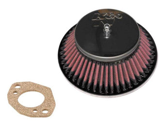 compare product K&N Custom Racing Assembly - Round Tapered - Red 1.375in Neck Flange - 2.25in Over Height