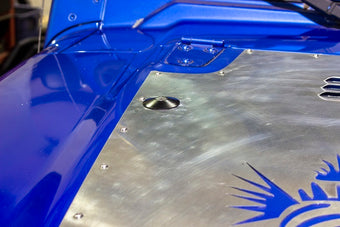 compare product Kentrol 97-19 Jeep Wrangler JK/TJ Hood Bumper Deletes Polished Stainless Steel