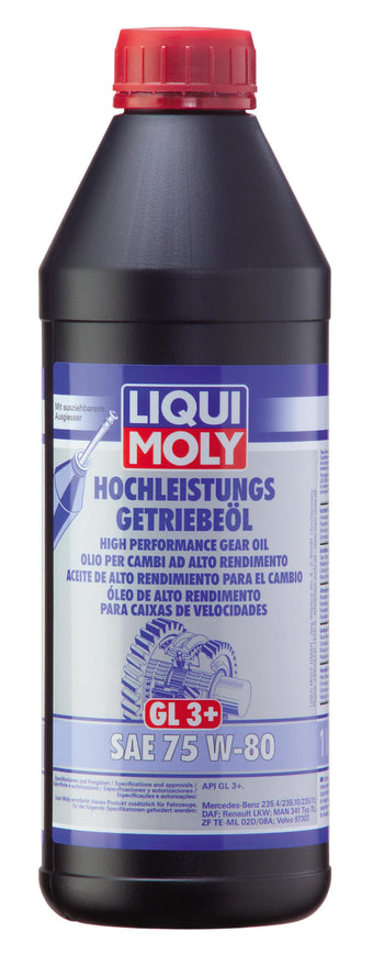 compare product LIQUI MOLY 1L High Performance Gear Oil (GL3+) SAE 75W80