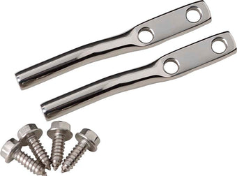 compare product Kentrol 97-06 Jeep Wrangler TJ Door Strap Pins Pair - Polished Silver