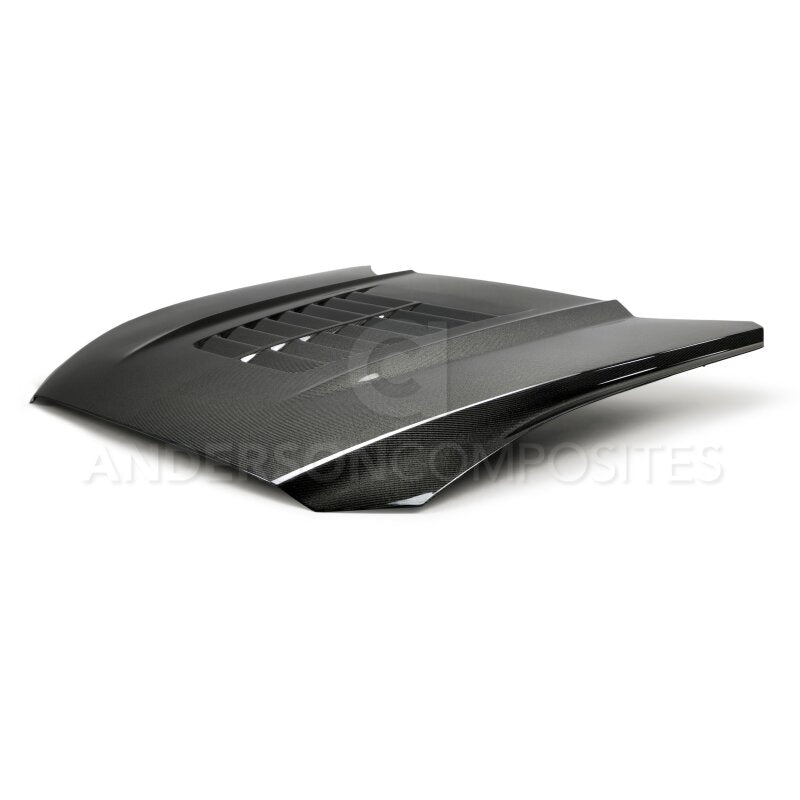 Anderson Composites 15 - 17 Ford Mustang (Excl. GT350/GT350R) Double Sided Type - GT5 Carbon Fiber Hood - My Store