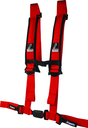 compare product DragonFire Racing Harness H-Style- 4-Point- EZ-Adjust- 2in Buckle- Red