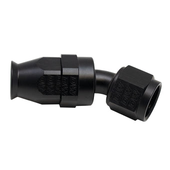 compare product DeatschWerks 8 AN Female Flare Swivel 30-Degree Hose End PTFE - Anodized Matte Black