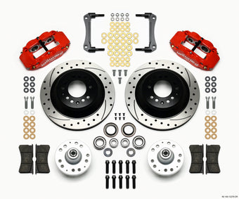 compare product Wilwood Narrow Superlite 6R Front Hub & 1PC Rtr Kit 12.88in Drilled -Red 70-78 Camaro