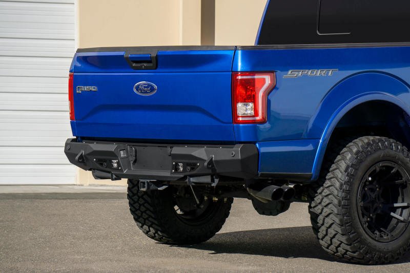 Addictive Desert Designs 15 - 18 Ford F - 150 Stealth Fighter Rear Bumper w/ Backup Sensor Cutout - My Store