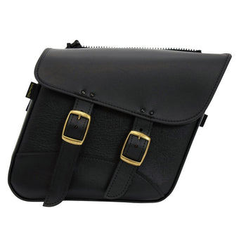 compare product Willie & Max Universal Fit Brass Monkey Compact Slant Saddlebag Set (12inL x 9.5inH x 5.5inW)- Black