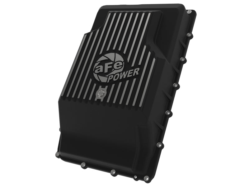 aFe 17 - 24 Ford F - 150 10R60/10R80 Pro Series Rear Transmission Pan Black w/ Machined Fins - My Store