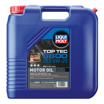 compare product LIQUI MOLY 20L Top Tec 6600 Motor Oil SAE 0W20