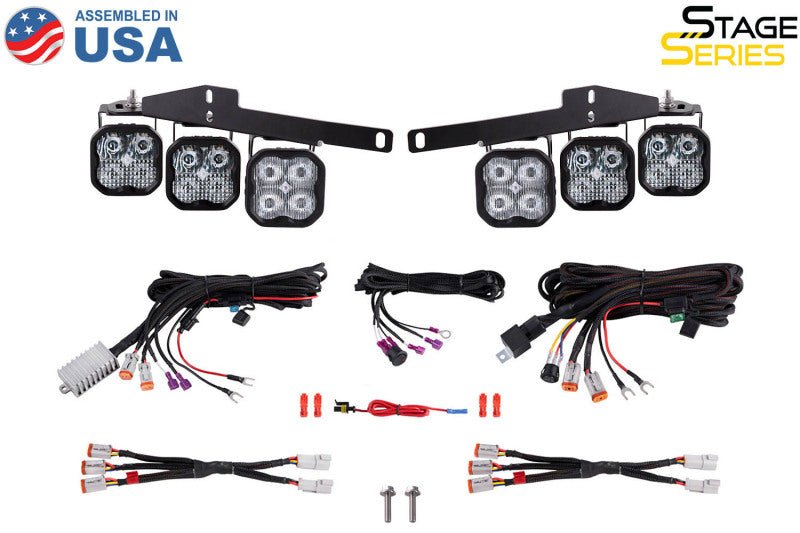 Diode Dynamics 17 - 20 Ford Raptor SS3 LED Fog Light Kit - Yellow Pro - My Store