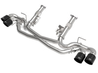 aFe MACH Force - Xp 3in to 2 - 1/2in 304SS Cat - Back (No Muff.) 2020 Chevy Corvette (C8) 6.2L - Black Tip - My Store