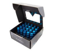 NRG 700 Series M12 X 1.25 Steel Lug Nut w/Dust Cap Cover Set 21 Pc w/Locks & Lock Socket - Blue - My Store