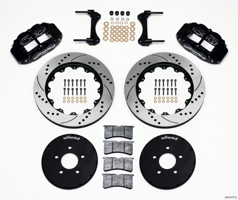 Wilwood Narrow Superlite 6R Front Hat Kit 14.00in Drilled 1994 - 2004 Mustang - My Store