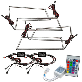 compare product Oracle Chevy Silverado 03-06 Square Halo Kit - ColorSHIFT w/ Simple Controller