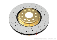 DBA 03 - 08 Infiniti G35 (w/Brembo Brakes) Front 5000 Series Drilled and Slotted Rotor w/Black Hat - My Store