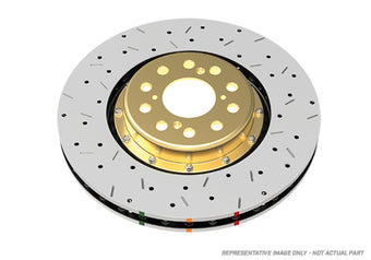 compare product DBA 97-04 Corvette C5/C6 Front Drilled & Slotted 5000 Series 2 Piece Rotor Assembled w/ Gold Hat