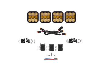 compare product Diode Dynamics SS5 Pro Universal CrossLink 4-Pod Lightbar - Yellow Combo