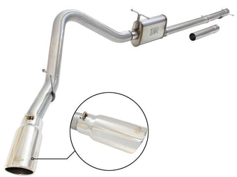 compare product aFe MACHForce XP Exhaust 3in-3.5in SS Single Side Ext CB w/ Polish Tip 99-04 Ford F-250 V8 5.4L/6.8L