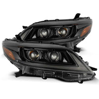 AlphaRex 11 - 21 Toyota Sienna LUXX LED Proj Headlights Plank Style Alpha Black w/Seq Signal/DRL - My Store