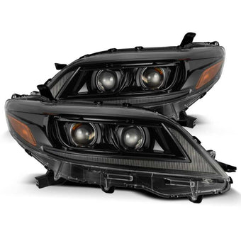 compare product AlphaRex 11-21 Toyota Sienna LUXX LED Proj Headlights Plank Style Alpha Black w/Seq Signal/DRL