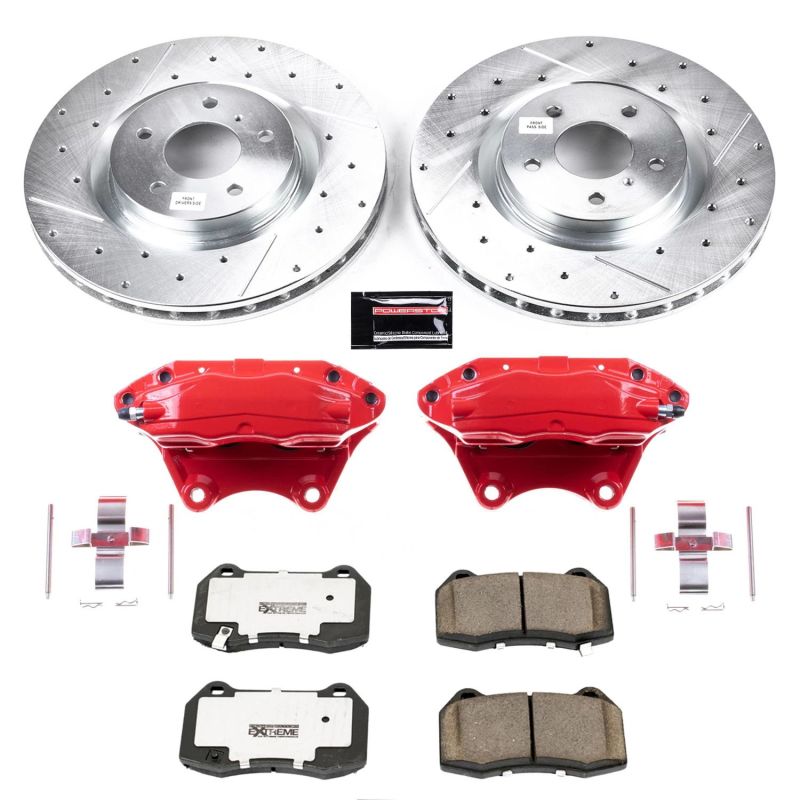 Power Stop 03 - 04 Infiniti G35 Front Z26 Street Warrior Brake Kit w/Calipers - My Store