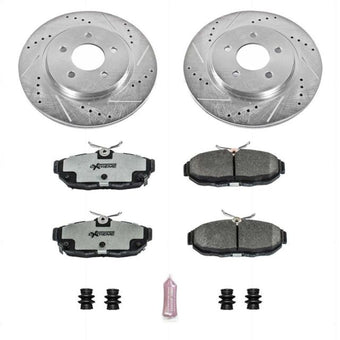 compare product Power Stop 11-14 Ford Mustang Rear Z26 Street Warrior Brake Kit