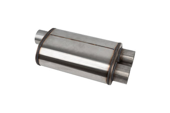 compare product Corsa PRO-Series Tuned 304SS Muffler 3.0in Single Inlet / Dual Outlet - 19in OAL