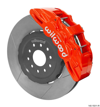 compare product Wilwood SX6R Front Brake Kit 15in GT Slotted Red 05-13 Chevy Corvette