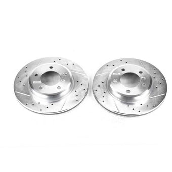 compare product Power Stop 2000 BMW 323i Front Evolution Drilled & Slotted Rotors - Pair