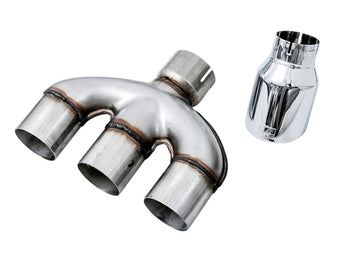 compare product AWE Tuning 2016+ Honda Civic Si Touring Edition Exhaust w/Front Pipe & Triple Chrome Silver Tips