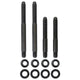 Moroso 2PC 5/16in - 24 x 2.5in & 2 PC 5/16in - 24 X 3.5in Long 12 - Point Nuts Carb Stud Kit w/Bracket - My Store