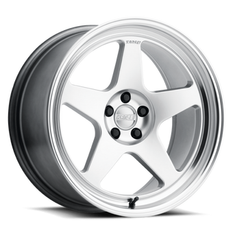 compare product Kansei K12H Knp 19x9.5in / 5x112 BP / 22mm Offset / 66.56mm Bore - Hyper Silver Wheel